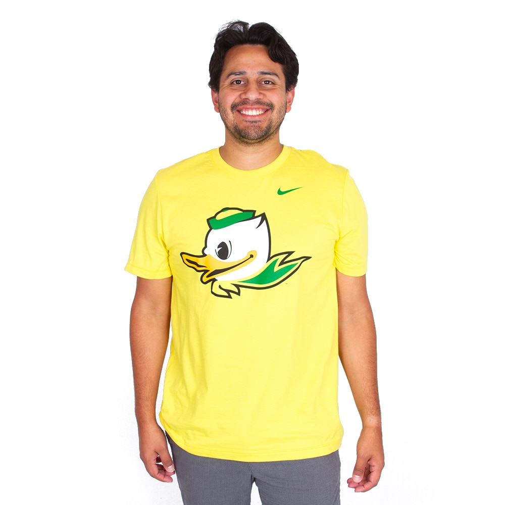 Fighting Duck, Nike, Yellow, Crew Neck, Cotton, Men, Unisex, 155gsm, Jersey-style fabric, T-Shirt, 839792